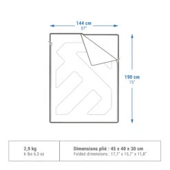 Quechua CAMPING SLEEPING BAG - ARPENAZ 10° DOUBLE -Outdoor Camping Shop k02b0e6a024bd6f34cc72fd96f6c0e1b0