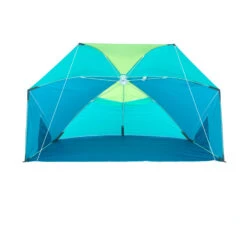 3-person Sun Shelter Beach Parasol UPF50+ Iwiko 180 - Blue Yellow -Outdoor Camping Shop k0aecc269ab0afe281dd9bea23f80ac30
