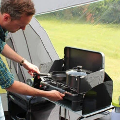 Twin Burner Gas Stove & Grill -Outdoor Camping Shop k37f16a71d8b358cebe612ce5dcfbe5ff