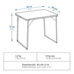 Quechua FOLDING CAMPING TABLE – 2 TO 4 PEOPLE 25 Quechua FOLDING CAMPING TABLE – 2 TO 4 PEOPLE -Outdoor Camping Shop k4080b7028c9fd78111c4dd7a6ae13060