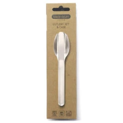 Black+Blum Stainless Steel Cutlery Set With Case Grey -Outdoor Camping Shop k8d9e7272ef1db3adf45a3320ebadbe12