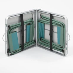 Quechua FOLDING CAMPING TABLE - 4 STOOLS - 4 TO 6 PEOPLE -Outdoor Camping Shop ka15dbccbde3aac477132c6137450edf7