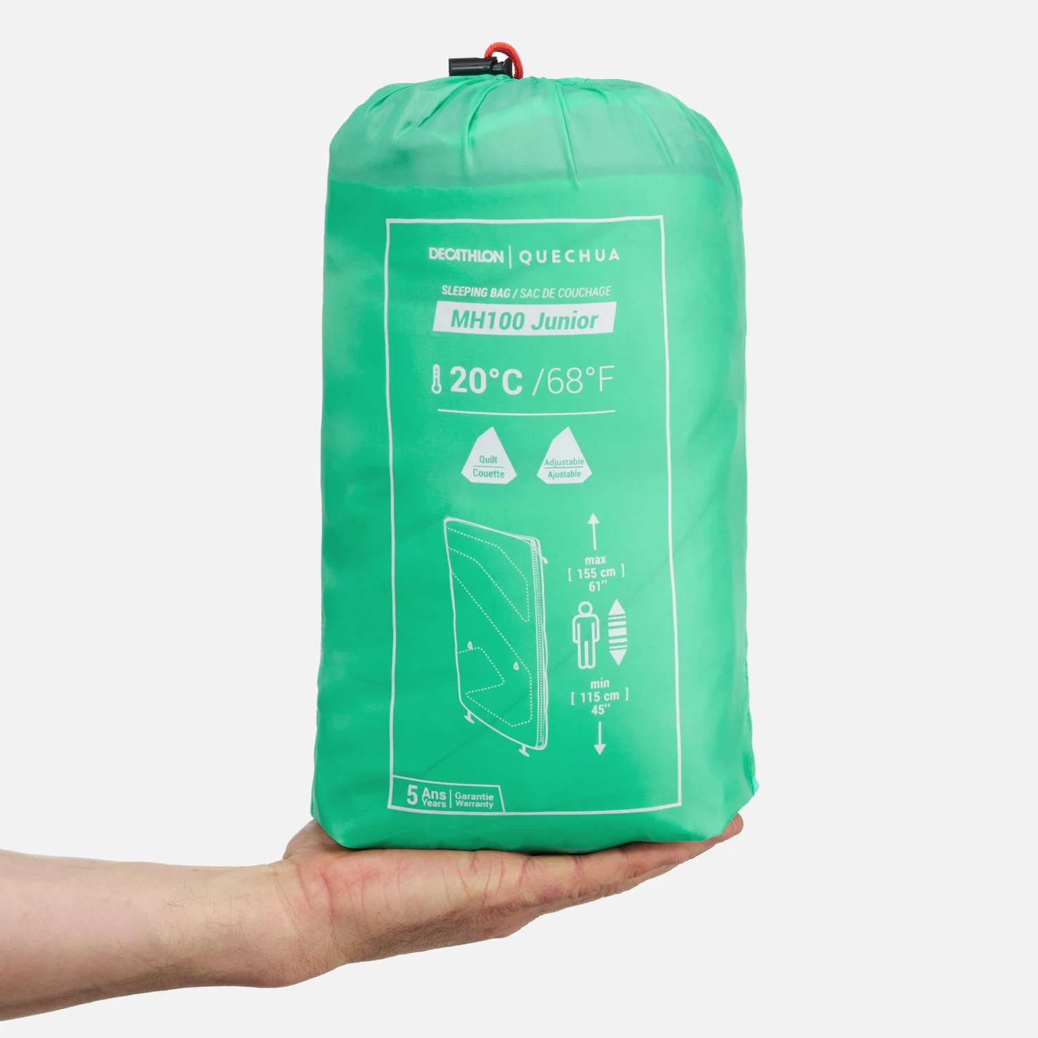 Quechua KIDS’ SLEEPING BAG MH100 20°C 5 Quechua KIDS’ SLEEPING BAG MH100 20°C - Image 4