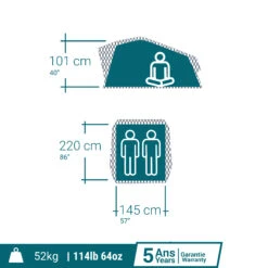 Quechua INFLATABLE ROOF TENT MH900 FRESH & BLACK 2 PERSON -Outdoor Camping Shop ka3e19b681b4935f102045f1d32b2fec8