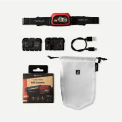 RECHARGEABLE HEADLAMP - 600 LUMENS -Outdoor Camping Shop kb8407c51adf5a52666fb6c20083cbffe