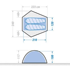 2 Man Dome Trekking Blackout Tent - MT500 F&B -Outdoor Camping Shop kc848671a3a5ea01d2201e540edd0ea41 1