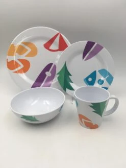 OLPRO Spring Bay Melamine Set (16 Piece) -Outdoor Camping Shop kcc00a7102b36445fc7be9cbd3c7cc0a6