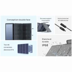 EcoFlow 220W Bifacial Portable Solar Panel -Outdoor Camping Shop kcf2ed7bf7361314deacf7151415c8b89